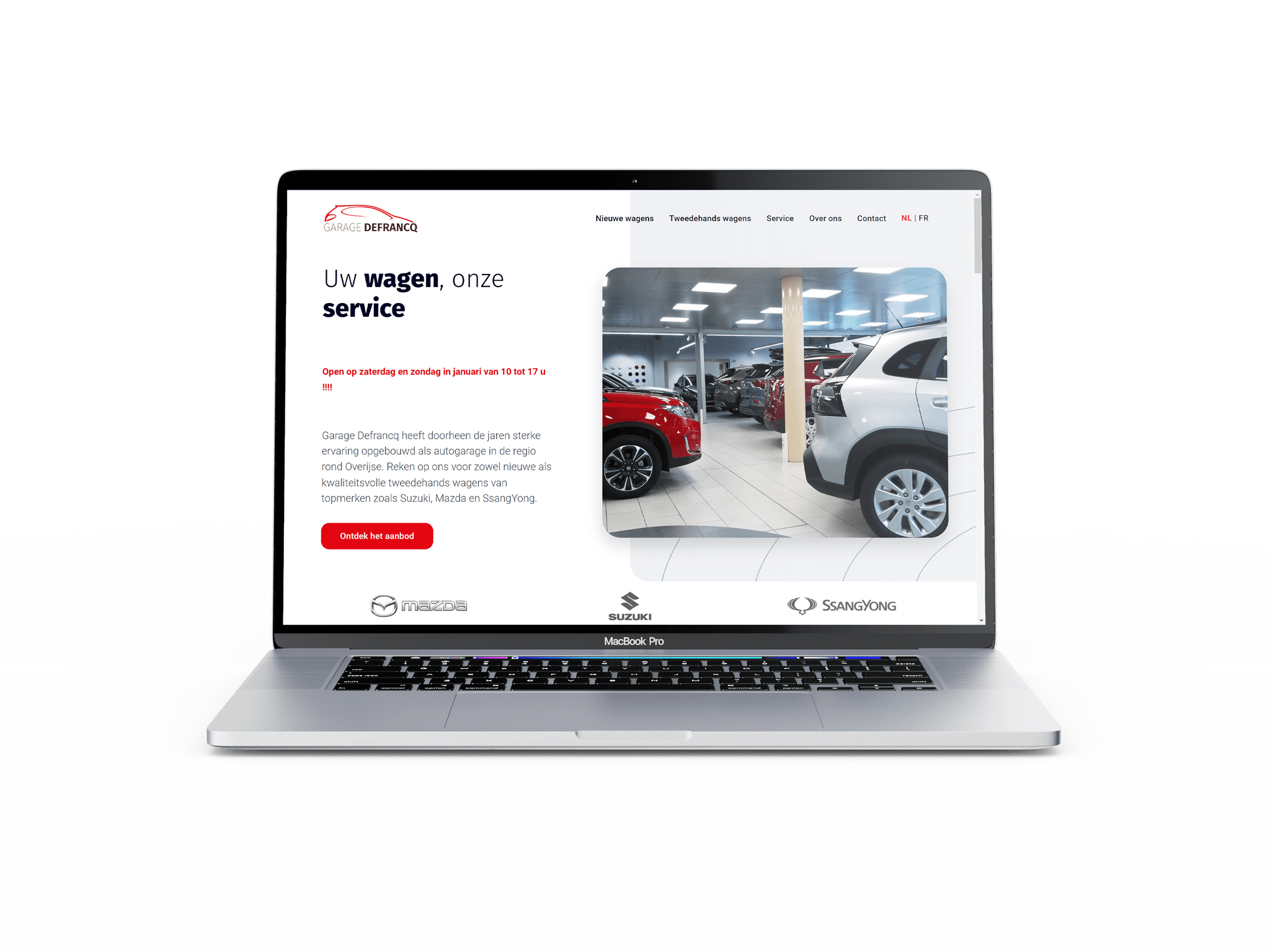 Een website laten maken voor jouw garage - garage Defranq