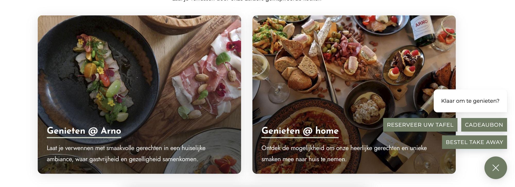 Reservatietool voor je restaurant website. Website laten maken voor je restaurant in Beveren-Waas.