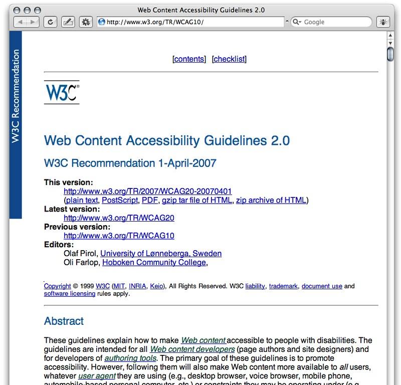 Les directives WCAG sont importantes pour construire un site web accessible.